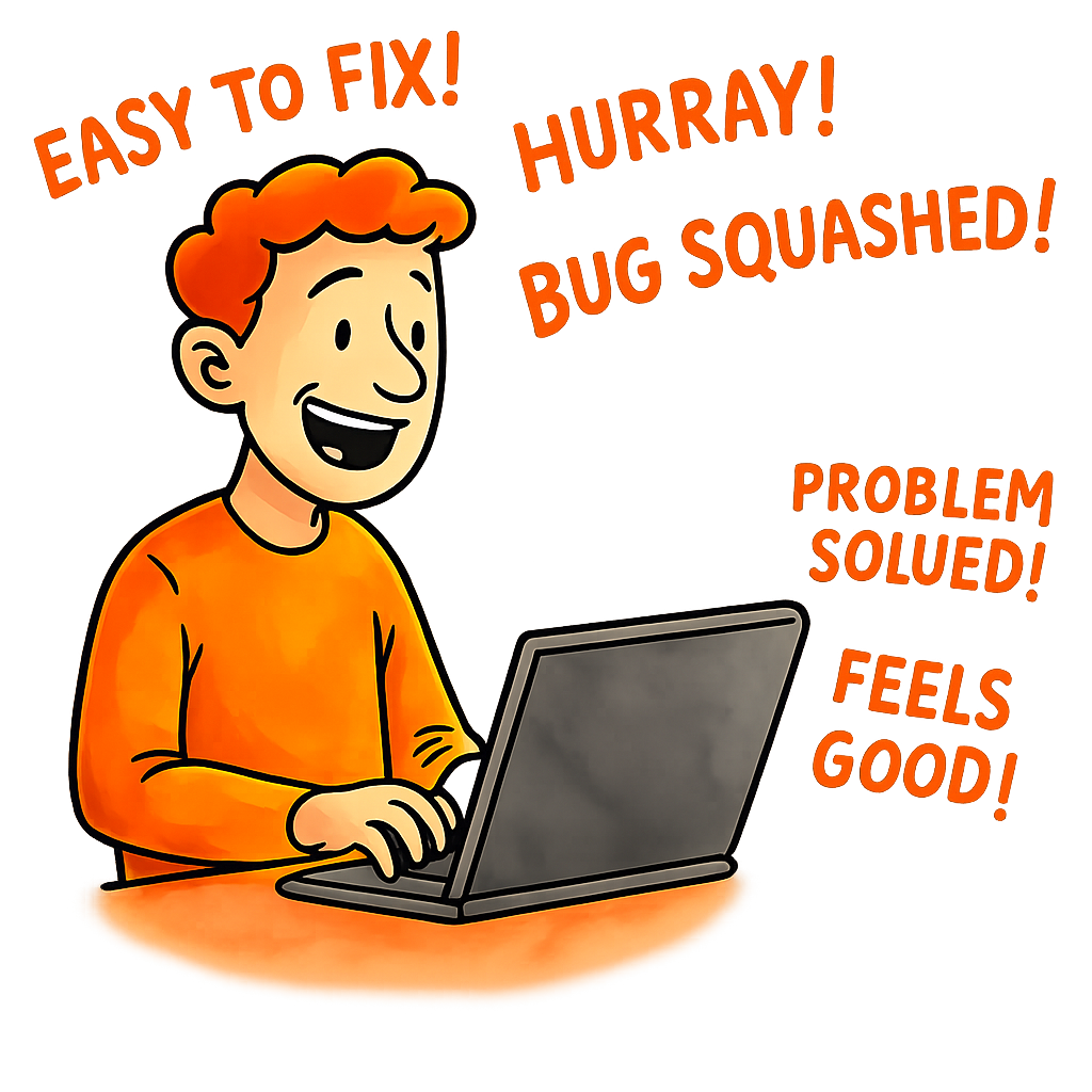 Illustration of a person looking at a screen with webhook data